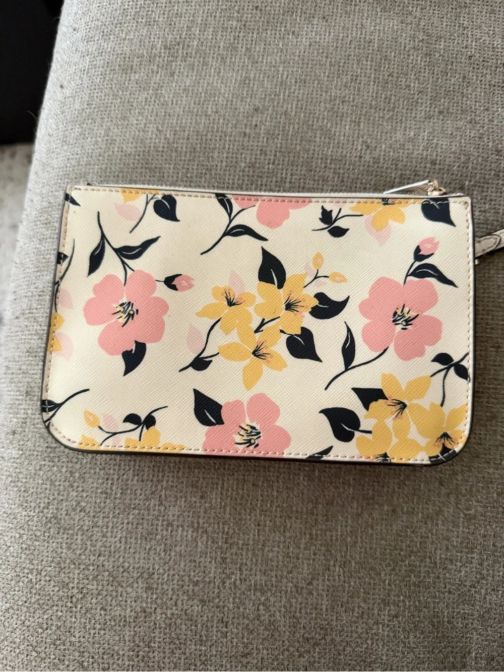 kate spade Floral Wristlet in Pink, Yellow & Navy